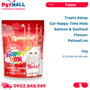 Treats Aatas Cat Happy Time Hola Salmon & Seafood Flavour 60g
