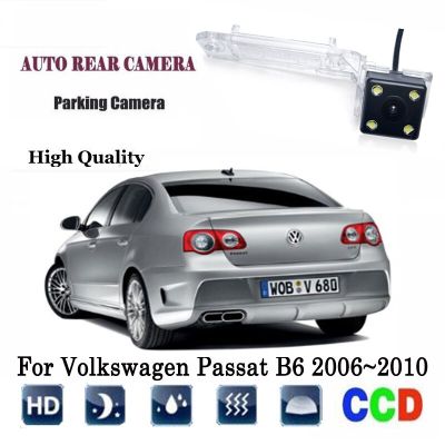 Kamera Spion สำหรับ Volkswagen Passat B6 2006 ~ 2010กล้องวงจรปิดกลางคืนกล้อง Rca/กล้องสำรองกล้องป้ายทะเบียน Led