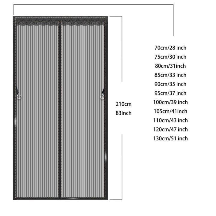 lz-ม่านแม่เหล็กกันยุงประตูมุ้งลวดกันยุงหน้าจอซีลในตัวเองที่กั้นมือแบบไม่มีตาข่ายช่วยป้องกันแมลงออก