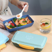 Japanese Style Portable Bento Plastic Microwavable Lunch Sealed Airtight Food Storage Container Salad with Compartments for Kids s School Office Outdoor