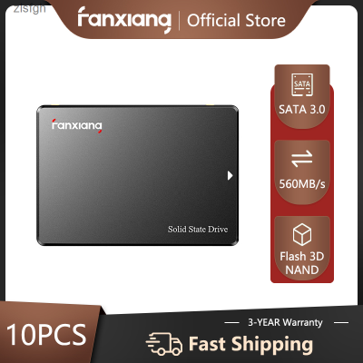 FANXIANG Zlsfgh 10ชิ้น2.5 Ssd 120Gb 240Gb 128Gb 256G 480G ฮาร์ดดิสก์ภายในโซลิดสเตทไดรฟ์คอมพิวเตอร์สำหรับแล็ปท็อปเดสก์ท็อป Zlsfgh