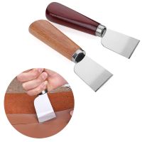 DIY Sharp Leather Skiving Knife Cutting Knife Tools DIY Leather Craft Safety Leather Cutting Knife with Wooden Handle Tool