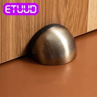 【CW】 Non Punching Sticker Rubber Door Stopper Holders Catch Floor Mounted free Stops Hardware