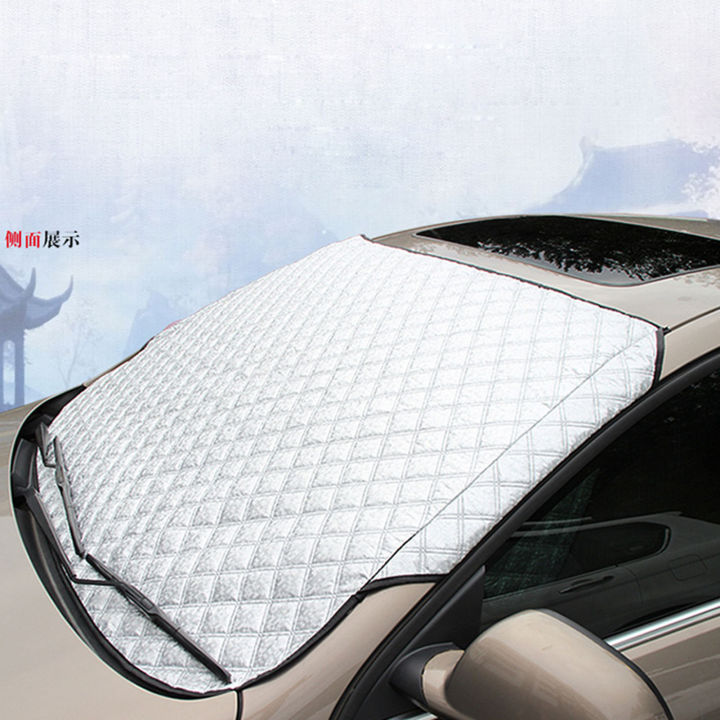 รถพับได้ครีมกันแดดกระจกบังลมป้องกันรังสียูวีป้องกันที่บังแดดหนาสำหรับคุณกระจกหน้ารถ