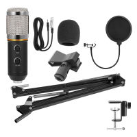 MK-F200TL Reverberation Microphone Set 360° Universal Cantilever Bracket Anchor Live K Song Condenser Microphone Set