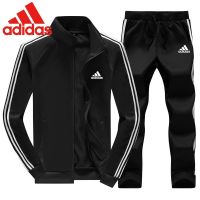 【เสื้อผ้า + กางเกง】 Adidas เสื้อสูทผู้ชาย ใหม่ เสื้อสูทผู้ชาย พร้อมเสื้อโค้ทสุดเท่