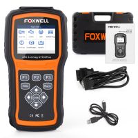 NT630พลาสติกกล่องพลาสติกกล่อง Foxwell บวก OBD2สแกนเนอร์ยานยนต์เครื่องอ่านโค้ดเบรคเลือดออก ABS รีเซ็ตถุงลมนิรภัย SRS ข้อมูลแครชเครื่องวิเคราะห์รถ OBDII