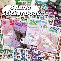 450Pcs Sanrio Kuromi Hello Kitty Sticker Book Melody Goo Card Cartoon Kawaii Sticker Hand Account Decoration For Girls Gift Stickers