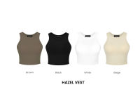 PETCHPLOYBASIC Hazel Vest เสื้อกล้ามครอปท็อป มีบราในตัว ช่วยยกกระชับทรวงอก ทรงสวยเก็บทรงไม่โป๊ ทำจากผ้า Cotton และ Silk ใส่สบาย เหมาะกับ Everyday Looks