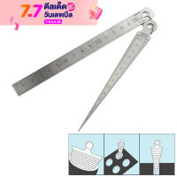 Stainless Steel Portable Welding Taper Feeler Gauge Gage Depth Ruler Durable