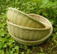 [COD] bamboo drain dustpan steamed bread fruit and vegetable basket bowl-shaped