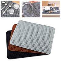 Foldable Silicone Dish Drying Mat Kitchen Sink Protection Mat Table Dishes Drain Mats Home Mildew Proof Mats коврик для посуды Adhesives Tape