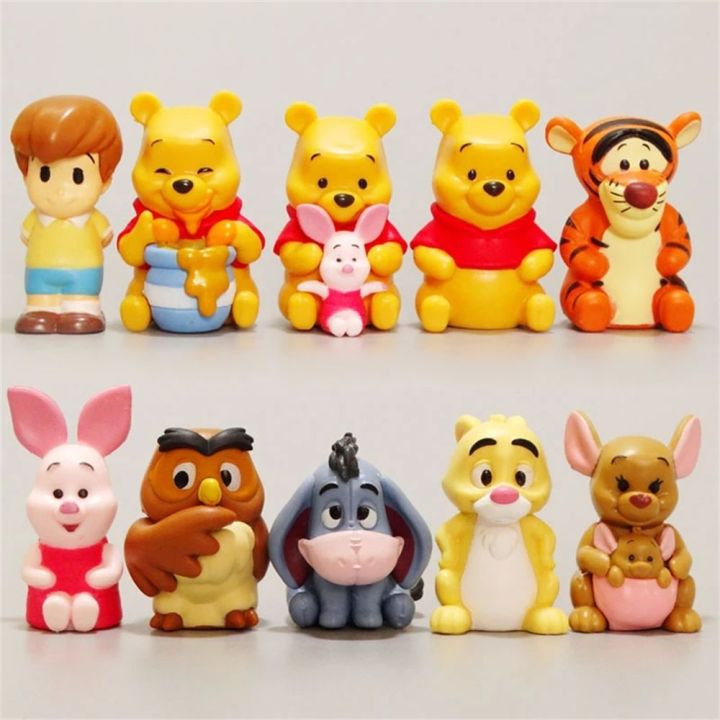 anime-fan-การ์ตูน-ของขวัญคริสต์มาส-เค้กท็อปเปอร์-ตุ๊กตาตกแต่ง-ตกแต่งเค้ก-มินนี่-แอ็คชั่นฟิกเกอร์-วินนี่เดอะพูห์-หุ่นครอบครัวหมีพู-การ์ตูนวินนี่