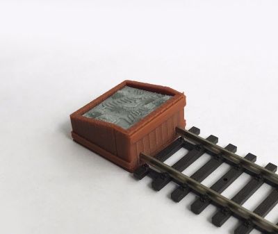 Outland Models Track Buffer / Stop x2 Wood Style HO Scale 1:87 Railway Layout