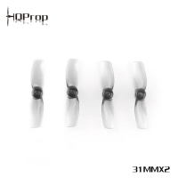 HQ Micro Whoop Prop 31MMX2 Grey (2CW+2CCW)-Poly Carbonate-1MM Shaft อุปกรณ์โดรน Drone 1 ชุด 4ใบ ใบพัดโดรน