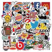 10/50/100Pcs/Pack Brand Stickers Laptop Macbook Cup Guitar Luggage Fridge Skateboard Bicycle Tide Logo Decal Sticker