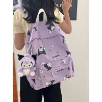 Sanrio กระเป๋าเป้สะพายหลัง Mochilas Aestic Kuromi สาววิทยาลัยนักเรียนกระเป๋าน่ารักความจุขนาดใหญ่กระเป๋าเป้สะพายหลัง2023กระเป๋าเป้สะพายหลังใหม่