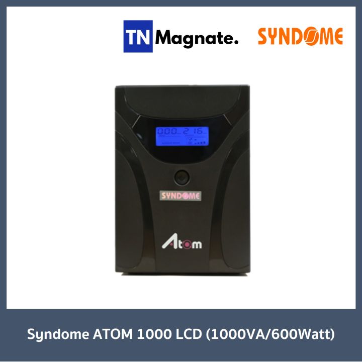 เครื่องสำรองไฟ-syndome-atom-1000-lcd-1000va-600watt