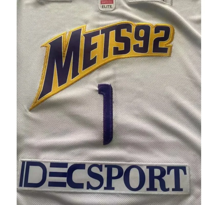 Metropolitans 92 #1 WEMBANYAMA High quality sewing embroidery Outdoor  sports jersey White 2023 new