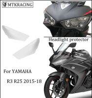 IOR♝MTKRACING สำหรับ YAMAHA YAMAHA YAMAHA R3 R25คุณภาพสูงฝาครอบที่ป้องกันไฟหน้ากระจกหน้าจอ2015-2016