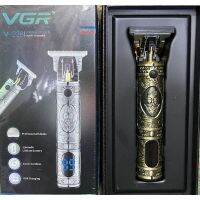 VGR V-228 ปัตเลี่ยนไร้สาย มีจอled กันขอบ แต่งลาย ตัวเครื่องลายสไตล์วินเทจ ใช้สำหรับเก็บขอบ แต่งหนวด