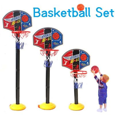 Basketball Playing Set Children Outdoor Sport Adjustable Stand Basket Holder Hoop Goal Game Mini Indoor Boy Kids Toys