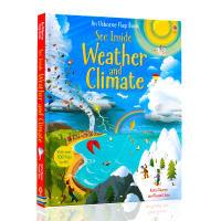 Usborne see inside weather and climate English original picture books popular science three-dimensional flipping books weather and climate paper books open