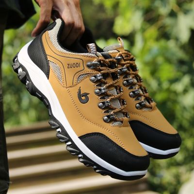 High Quality Men Hiking Shoes Outdoor Comfortable Lightweight Casual Sneakers Waterproof Climbing Athletic Shoes Big Size 39-48