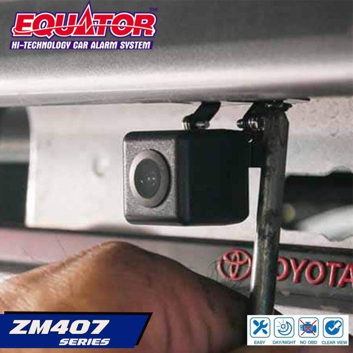 กล้องถอยหลังติดรถยนต์แบบเจาะ-equator-rear-camera-รุ่น-zm407-กล้องมองหลัง-ติดกับวิทยุ-จอ2ดิน-กัยชนรถเก๋ง-กระบะ-รถตู้-ชัดทั้งกลาง