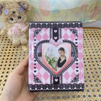 80 Pockets Love Photo Holder Album Photocard Holder Photo Album Collection Book Card Storage Album 3 inch ?Two Cards Per Page