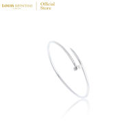 Louis Montini (Jewelry) Sterling Silver 925 Bracelet กำไลข้อมือเงินแท้ 92.5% กำไลข้อมือผู้หญิง รูปตะปู – LJBL14