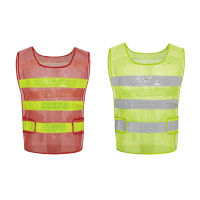 Reflective safety vest เสื้อกั๊กสะท้อนแสงเพื่อความปลอดภัย เสื้อกั๊กจราจร เสื้อกั๊กทำงาน ระบายอากาศดี Reflective vest