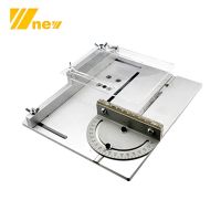 Table Saws Insert Plate for Woodworking Benches with Miter Gauge Guide Aluminium Profile Fence Sliding Brackets Band Saws Tools Hand Tool Parts Access