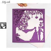 MR MRS Wedding Invitation Die Cutting Metal Craft Die Cut Stencil for Card Making Scrapbooking Decoration Stencil