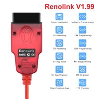 New V1.99 Renolink V1.52 OBD2 Diagnostic Interface For Re-nault/D-acia Vehicles ECU Programmer Airbag/Key Coding Multi-Function