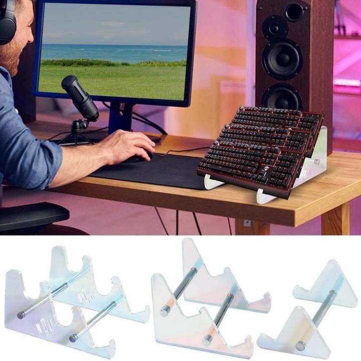 Keyboard Display Stand Colorful Acrylic Keyboard Support Shelf Space