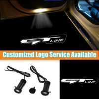 2pcs GT LINE Logo Car Door Wired LED Projection Welcome Light for Kia Stinger