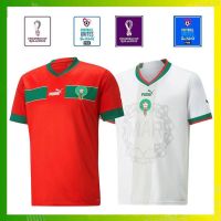 ♧♚♗ เสื้อกีฬาแขนสั้น ลายทีมชาติฟุตบอล Morocco 2022 23 ชุดเหย้า คุณภาพสูง สําหรับผู้ชาย และผู้ใหญ่