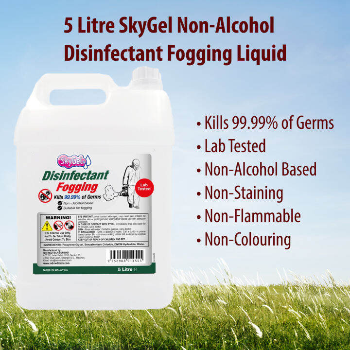 5 Litre SkyGel NonAlcohol Disinfectant Fogging Sanitizer Liquid Lazada