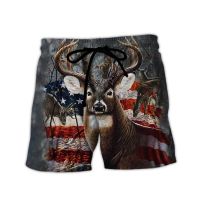 NewDeer Camo American 3D All Over Printed Shorts Full Sublimation Summer Pants Breathable Shorts