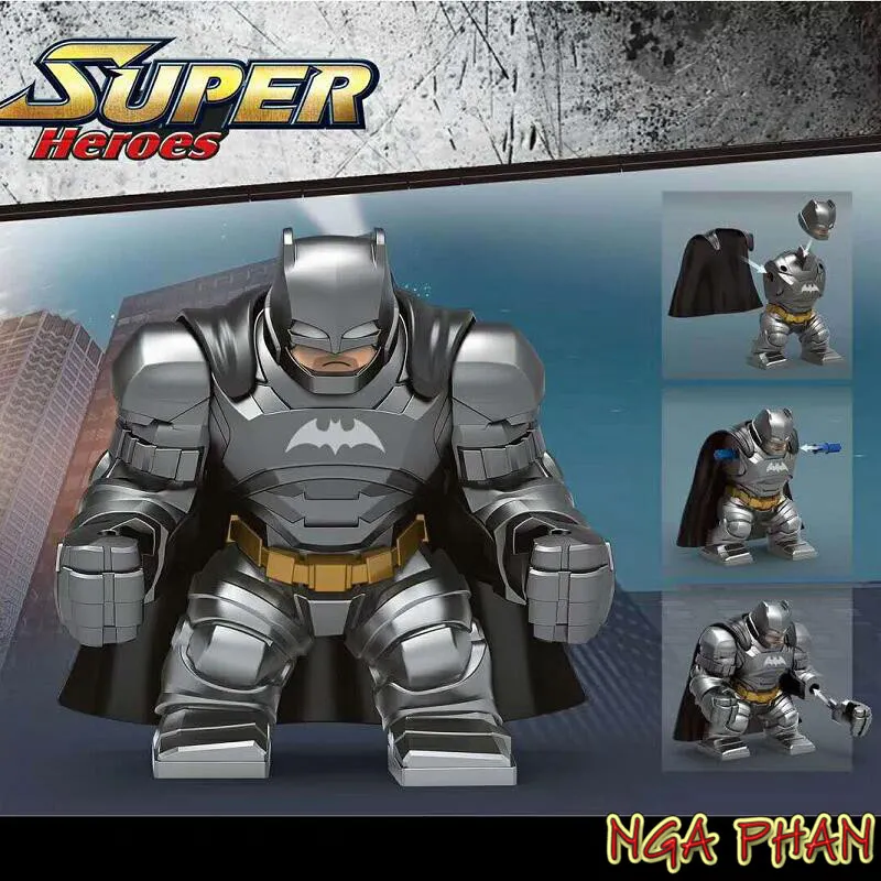 Người Dơi Mặc Giáp Big Figure Armored Batman Đồ Chơi Xếp Hình Lắp Ráp Non- Lego Decool 