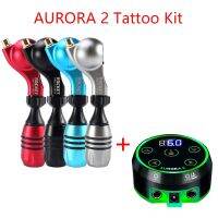 Aurora 2 Tattoo Kit Rocket D3 High Quality Rotary Tattoo Machine Pen Set Motor Gun With Aurora LCD Touch Screen Tattoo Power Stickers