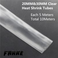 (Each 5meters) 20MM&amp;30MM Inner Diameter Transparent Clear Heat Shrink Tubes Suit Shrinkable Tubing Insulation Sleeving Electrical Circuitry Parts