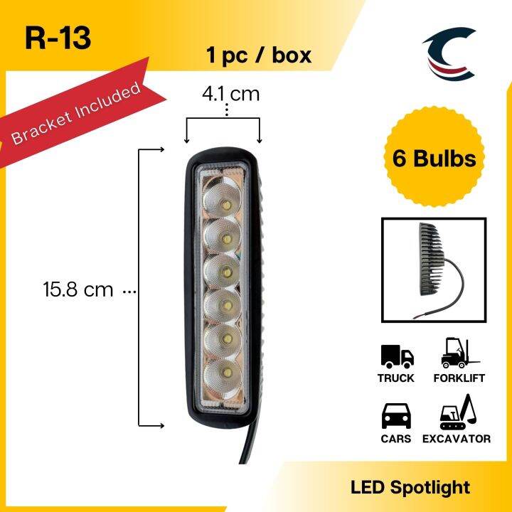LED Spotlight Work Light Strip R13 (1 pc / box) 1224v Lazada PH