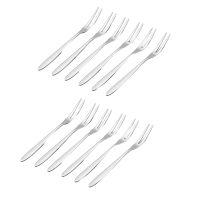 12 Pcs Dessert Forks,5.1 InchStainless Steel Mini Salad Fruit Fork Tasting Forks Cocktail Fork