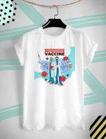 เสื้อยืด ฉีดวัคซีนกันเถอะ Time to Vaccinate ใส่สบาย ไม่ยืด ไม่ย้วย