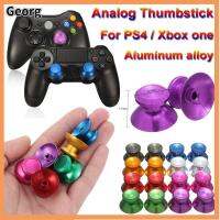 GEORG 2pcs สีสัน โลหะ ฝาครอบหมวก จอยสติ๊กควบคุม กริป แอนะล็อก Thumbstick อลูมิเนียม