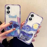 เคสโทรศัพท์ TPU โปร่งใสแฟชั่น A78 OPPO 5G นิ่มลายการ์ตูนน่ารักปลอกโทรศัพท์มือถือ Hp Oppo A78 5G 2023ปกป้องเลนส์ฝาครอบกันกระแทก OPPOA78 5G