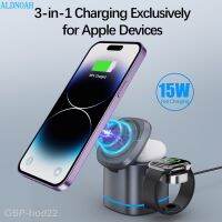 Hotเทคโนโลยีใหม่♨ที่อยู่ตรงกลาง15W Stasiun Pengisian Ceptik 3 1 untuk Perangkat Portabel 15W Stasiun Pengisian Cepat iPhone 14 13 8 7 Airpods