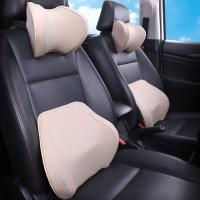 Neck Headrest Car-styling Seat Headrest Auto Waist Rest Pillow Space Memory Car Seat Head Neck Rest Lumbar Cushion Seat Cushions